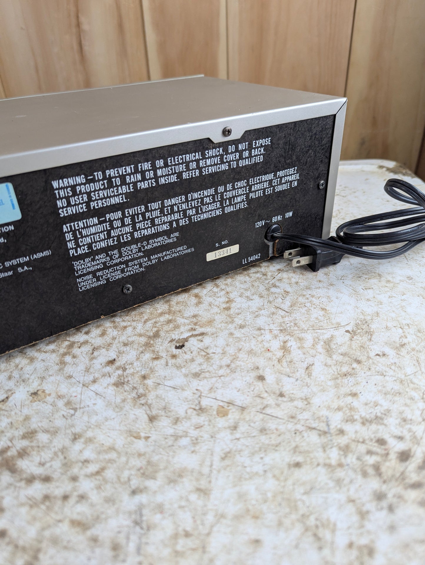 Vintage Realistic Stereo Cassette Deck Model 14-627