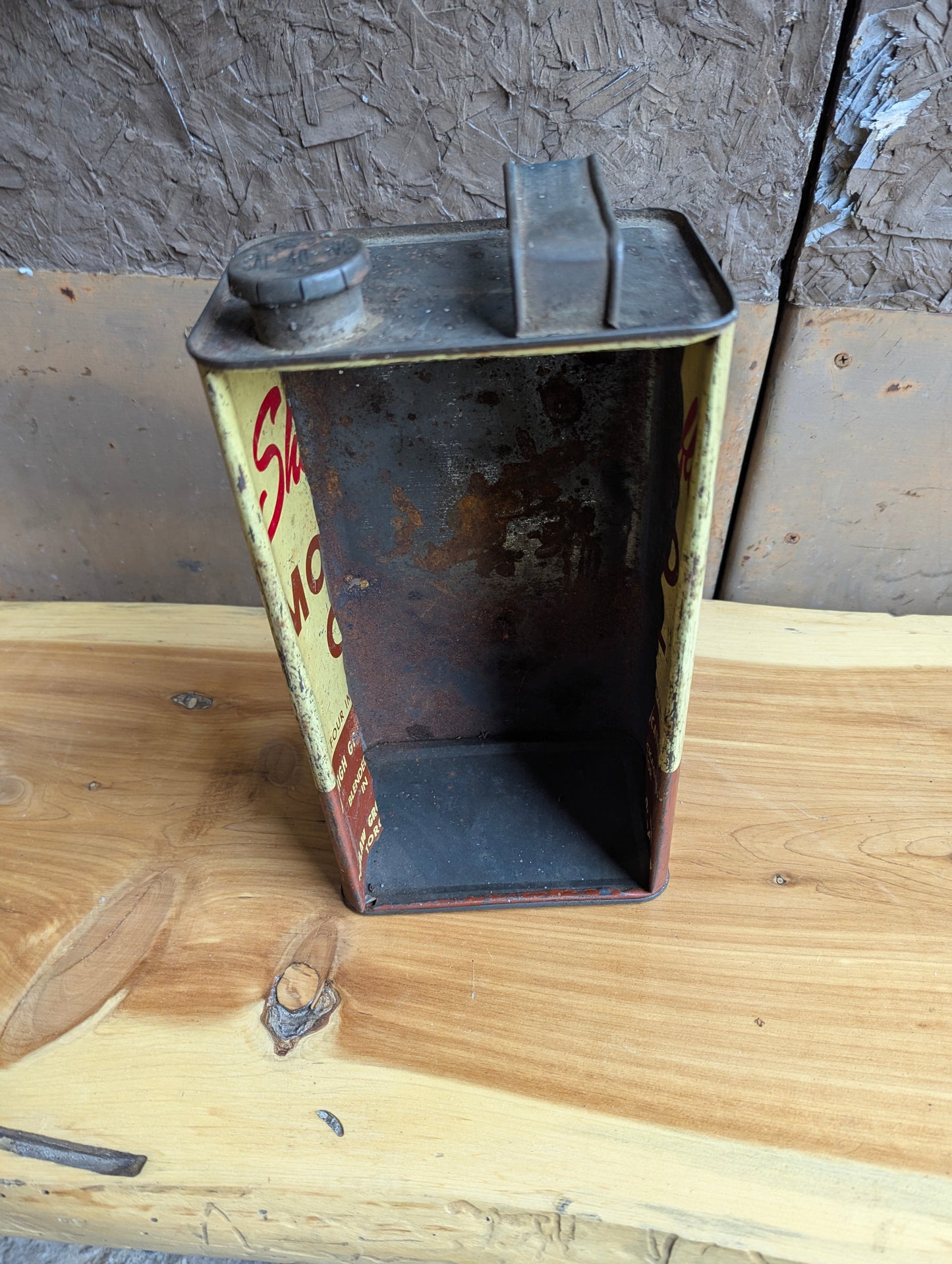 Vintage Shurflo 4-Quart Oil Tin