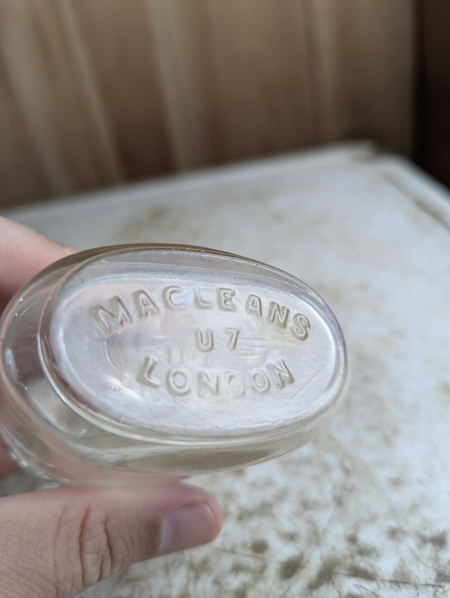 1930s Maclean Brand Stomach Powder Medicine Bottle