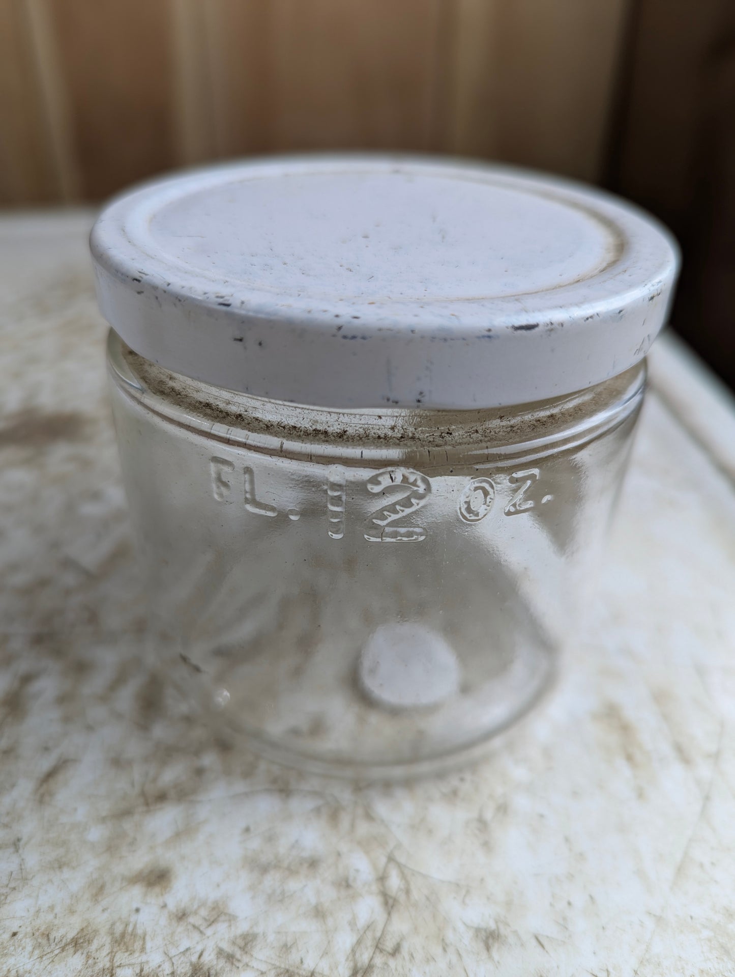Vintage 12oz (1lb) Pure Honey Glass Jar Little Britain Ontario with Original Label and Lid