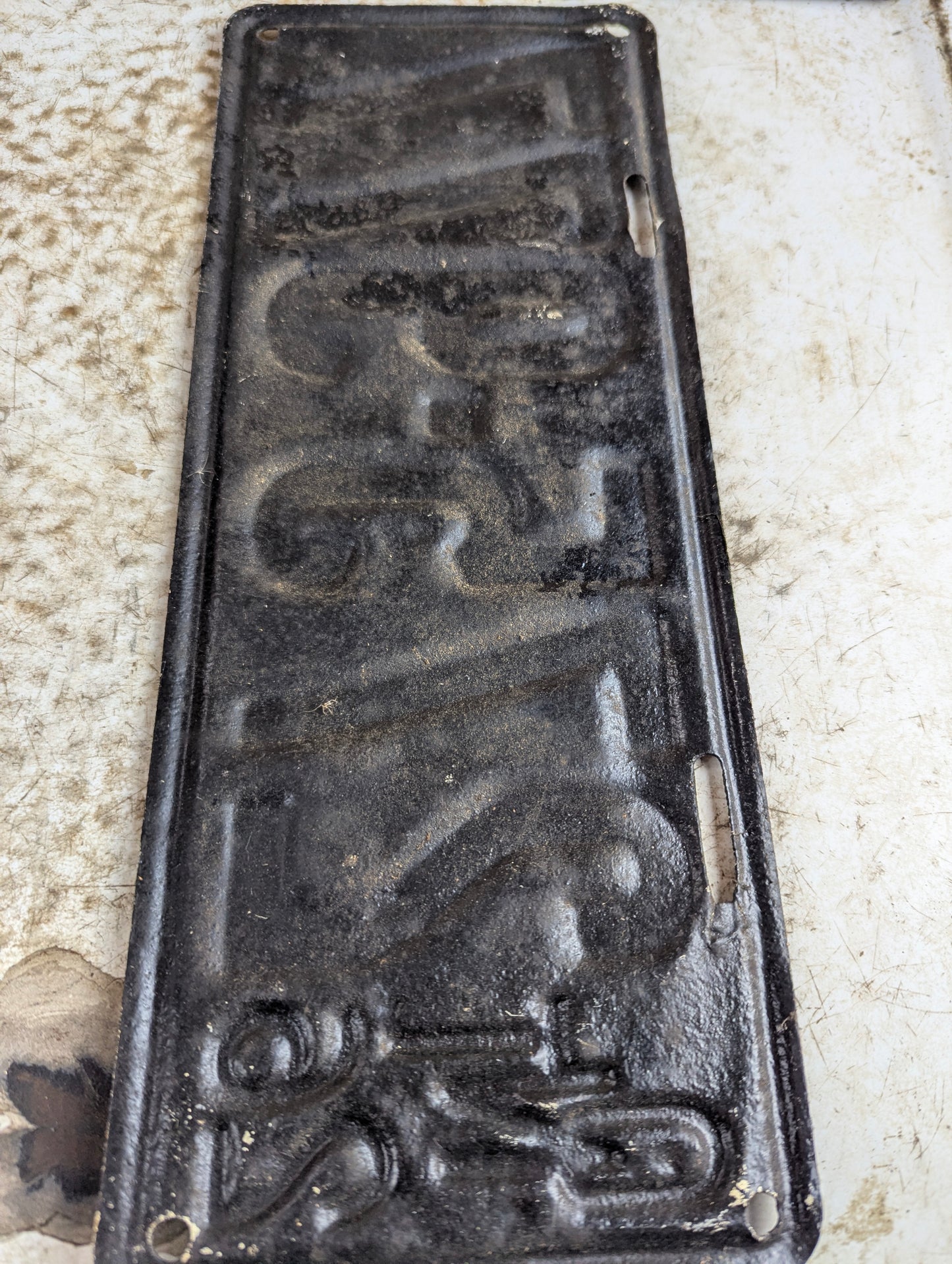 Antique 1926 Ontario Passenger License Plate