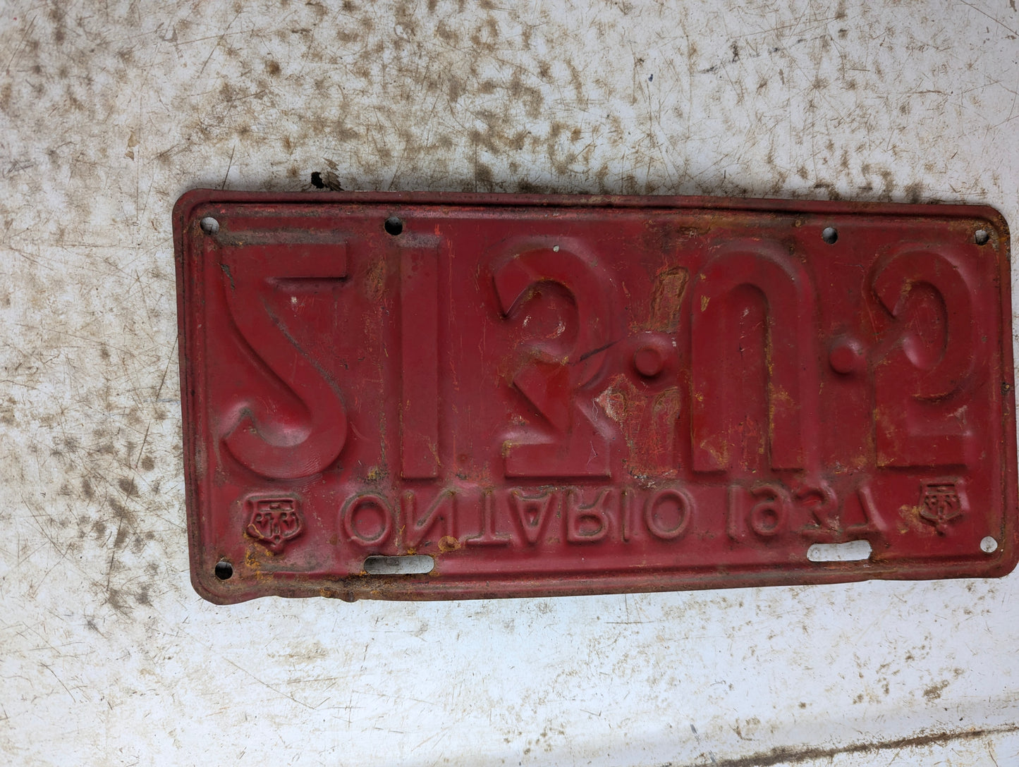 1937 Ontario License Plate