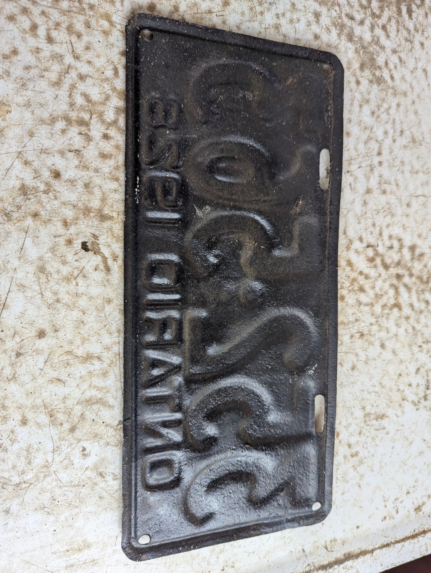 1928 Ontario License Plate