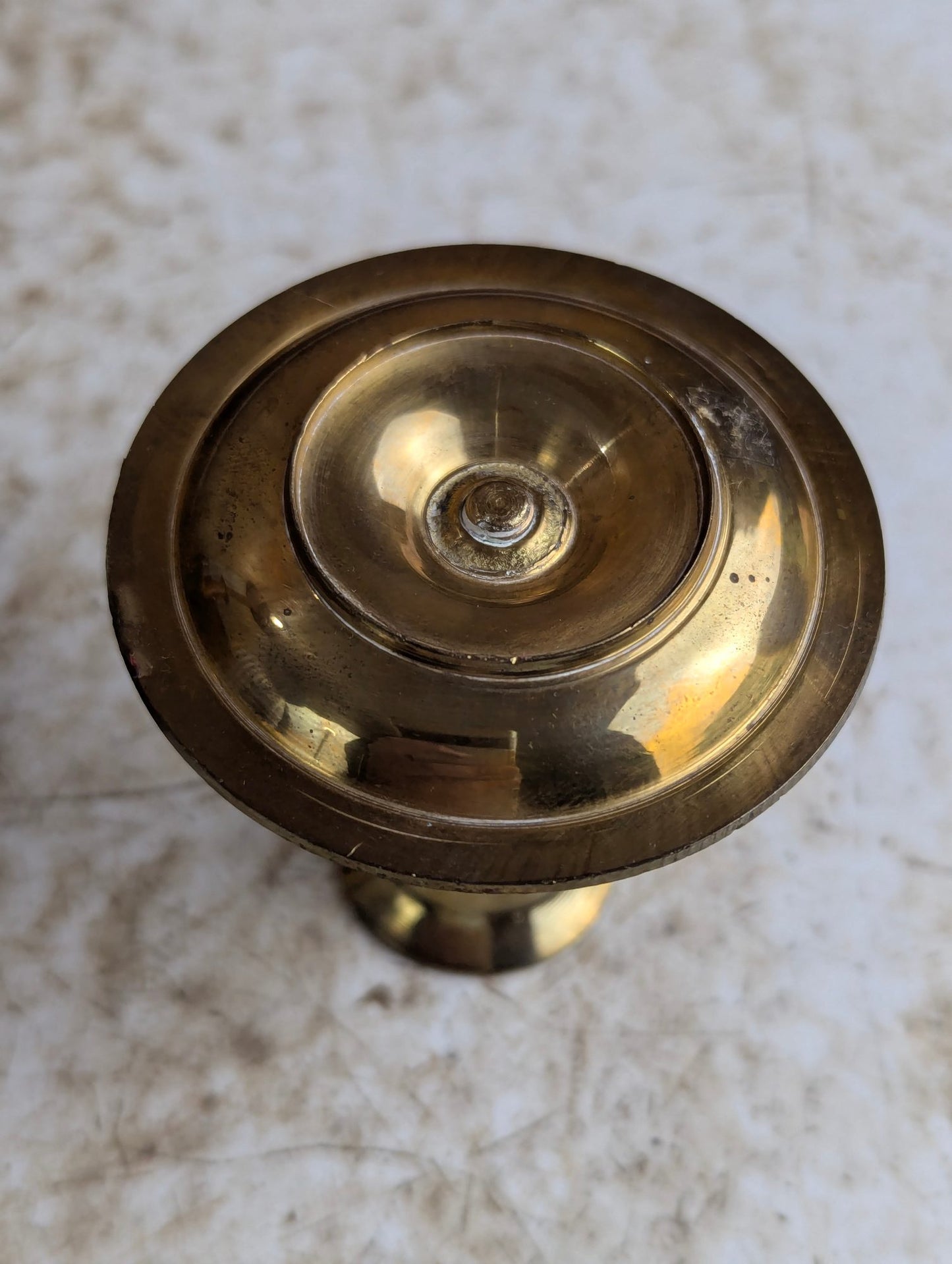 pair of small brass Candlesticks