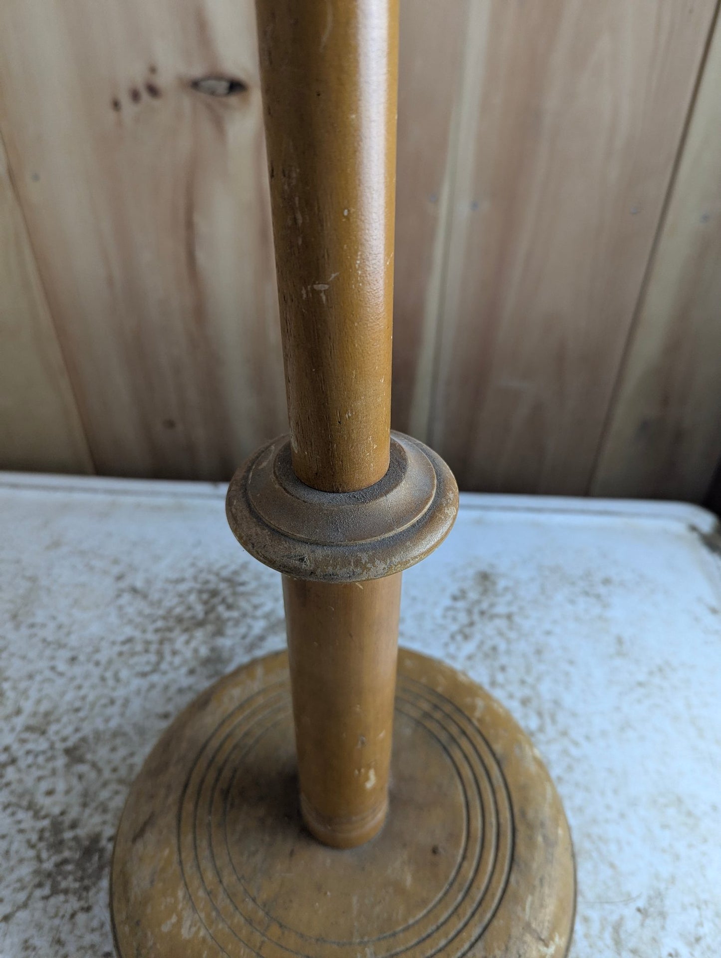 Handmade 27" Wooden Ashtray Stand