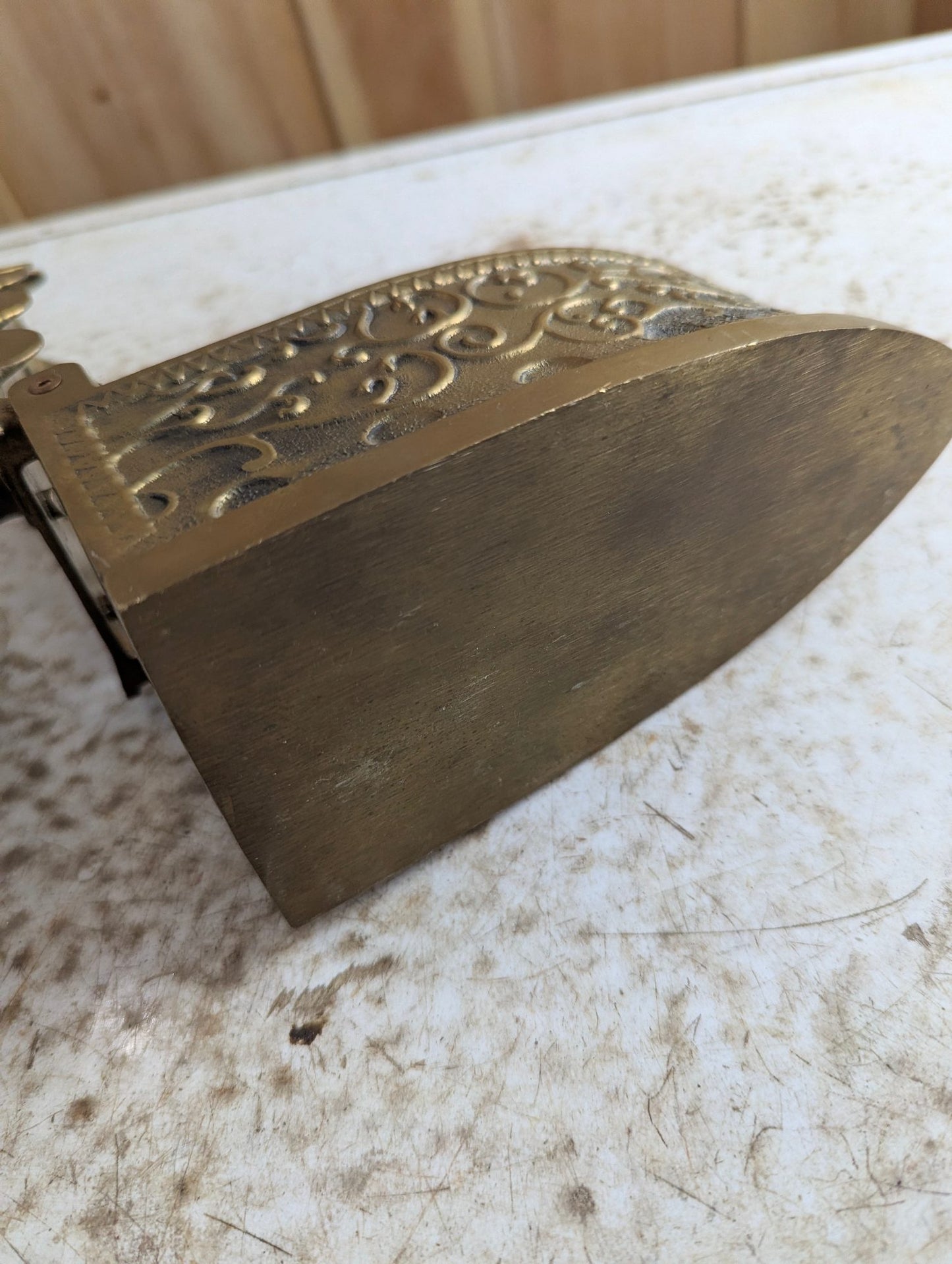 Antique Brass Charcoal Iron
