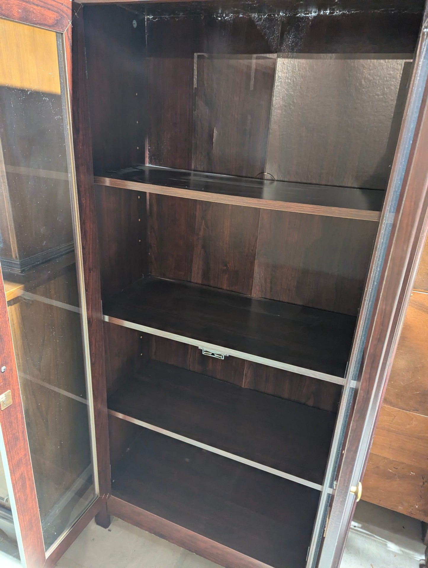 Double glass Door Display Cabinet 29" x 13.5" X 56"H