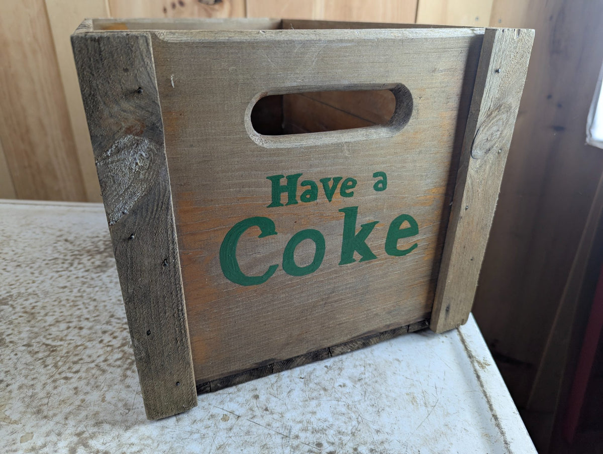 Hand-Painted Reproduction Coca-Cola Crate