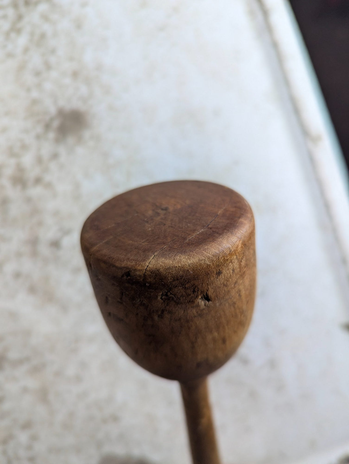 Antique Rustic Wooden Potato Masher Pounder