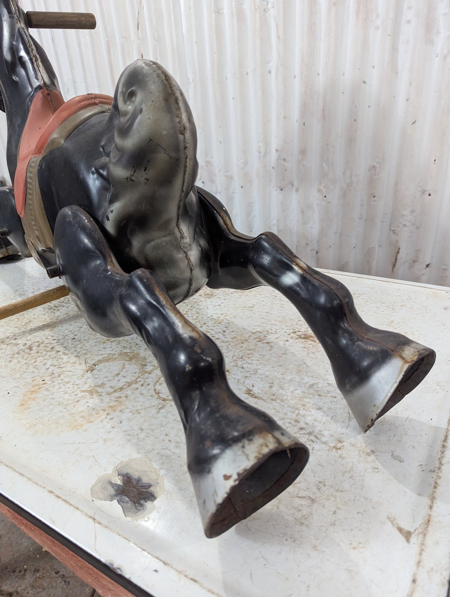 Vintage Metal Horse (missing rocking horse frame)