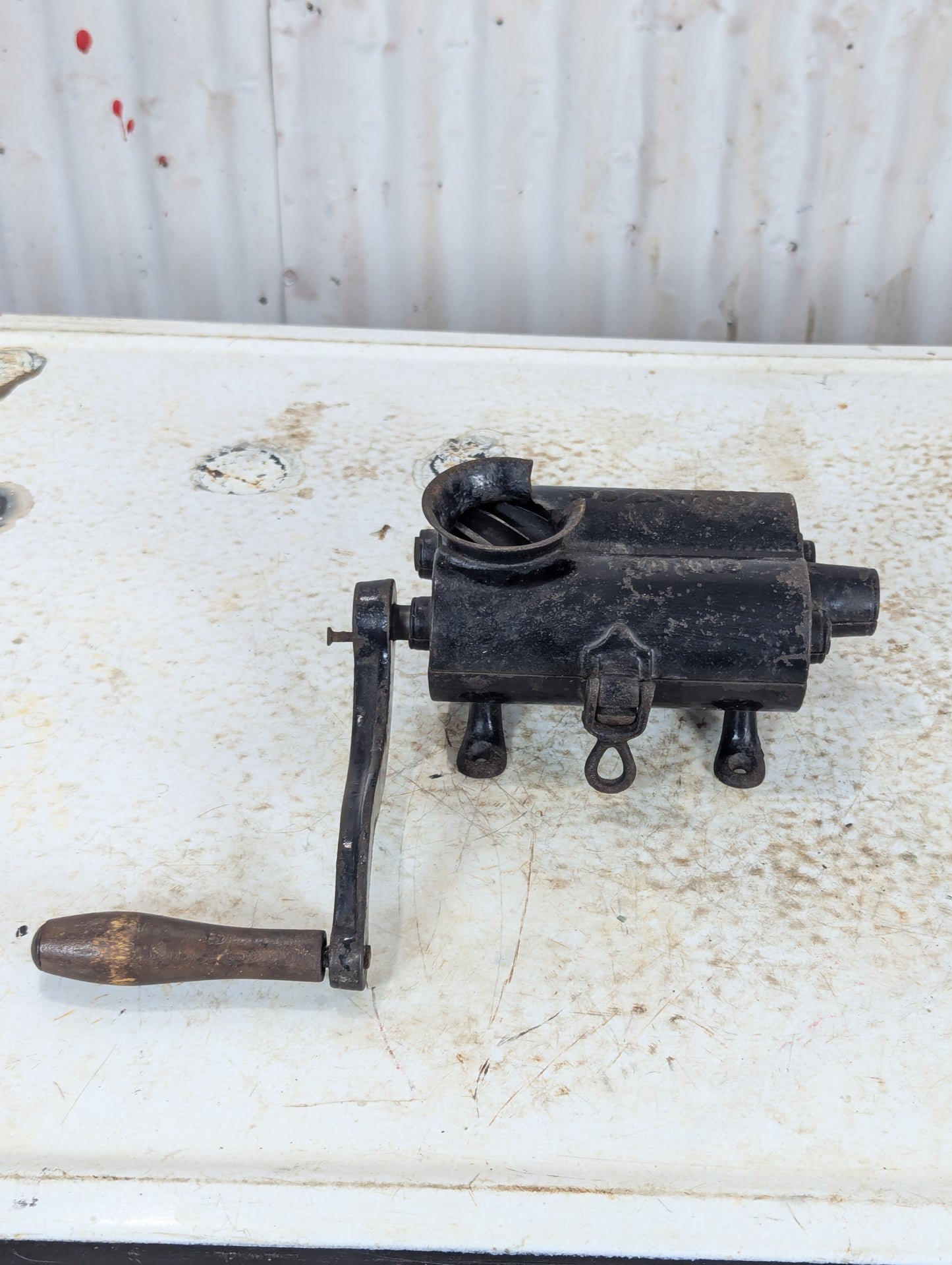 PS & WCO Cast Iron Sausage Grinder Stuffer #112