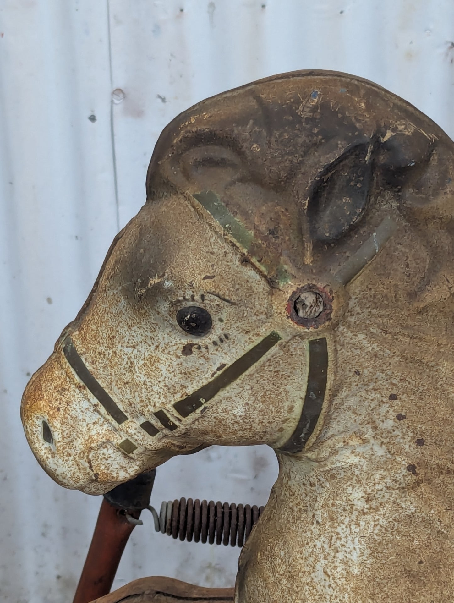 Vintage Metal Rocking Horse