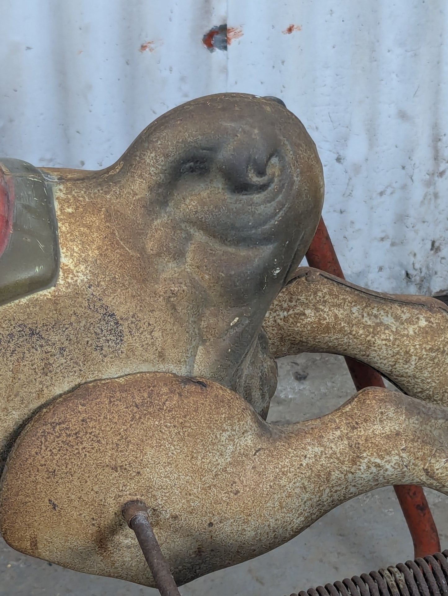 Vintage Metal Rocking Horse