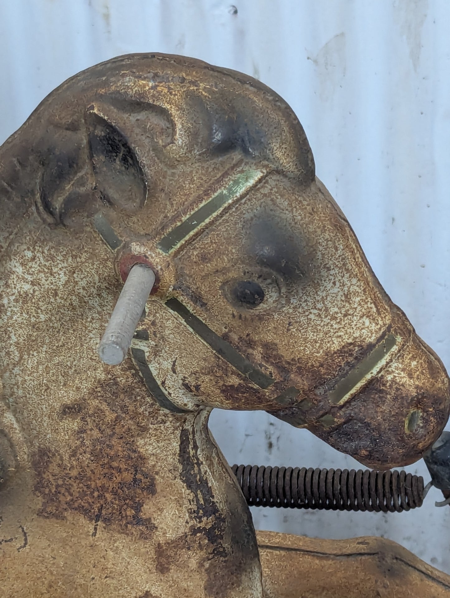 Vintage Metal Rocking Horse
