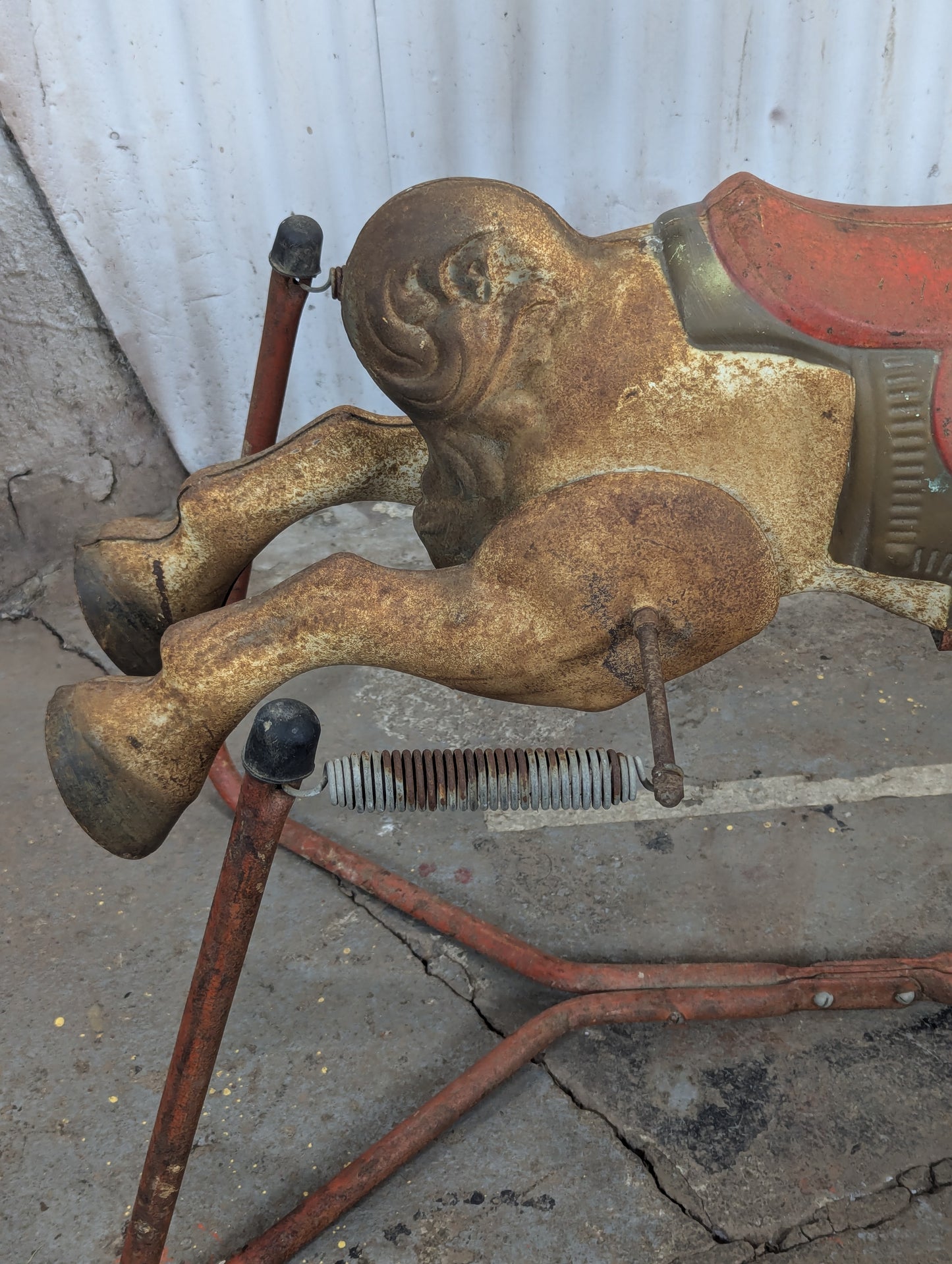 Vintage Metal Rocking Horse