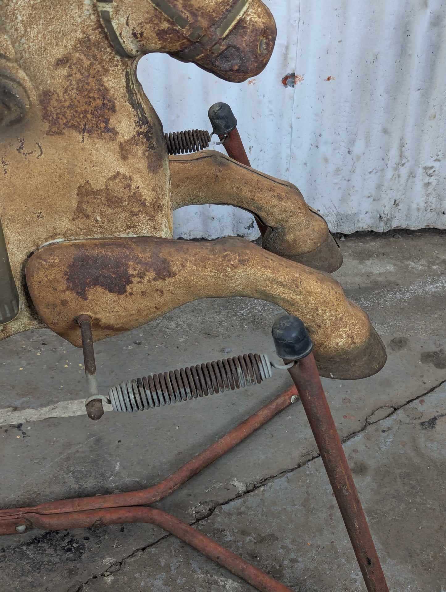 Vintage Metal Rocking Horse
