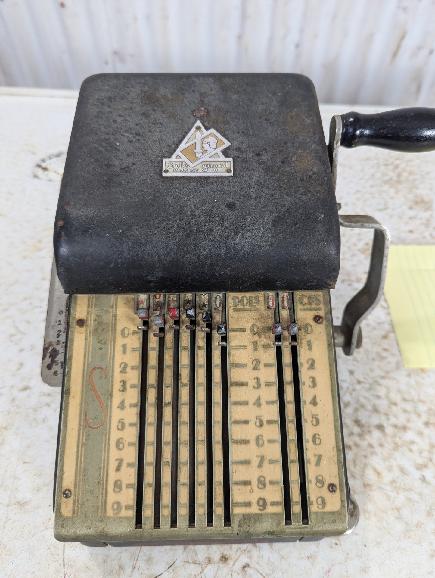 Vintage Safeguard Cheque Writer