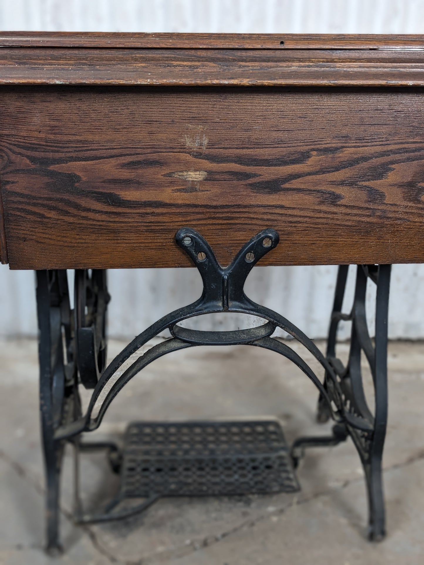 Antique White Sewing Machine