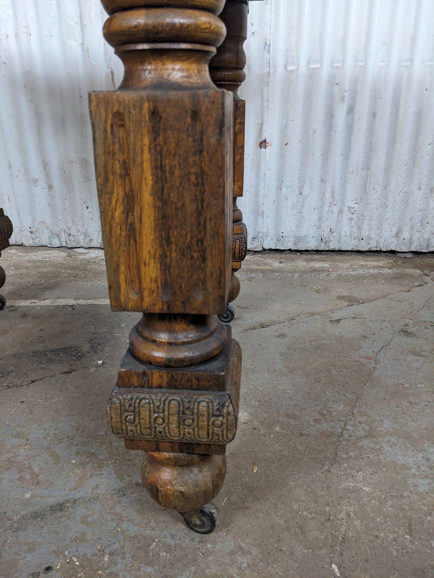 Vintage Enamel Topped Table