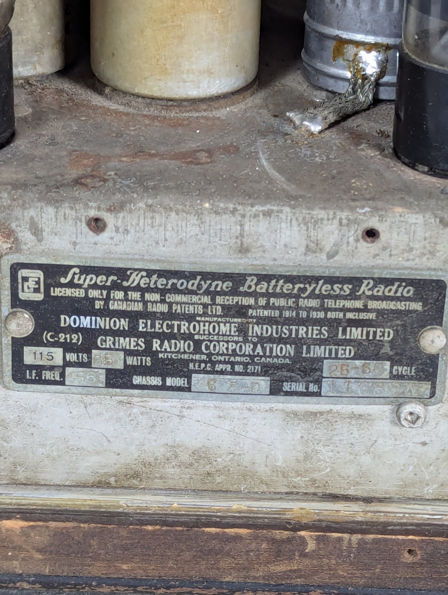 1936-37 Electrohome Phonola Radio