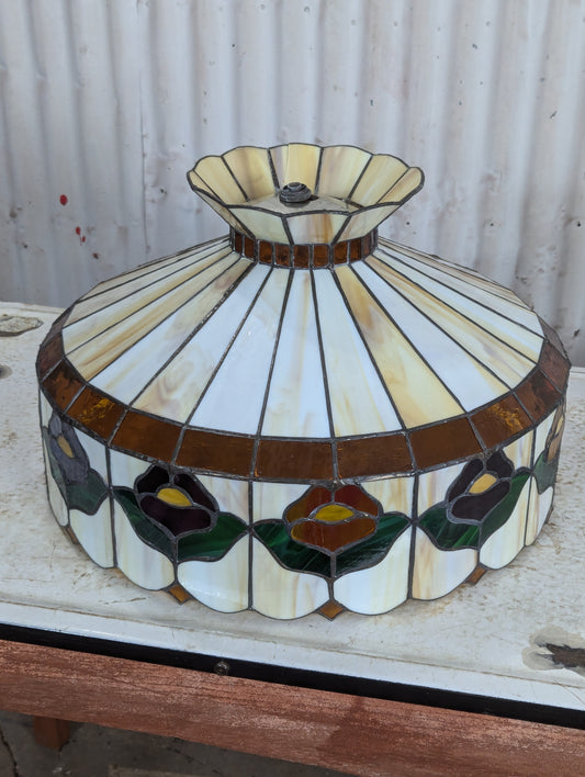 Retro Leaded Glass Hanging Lamp Shade