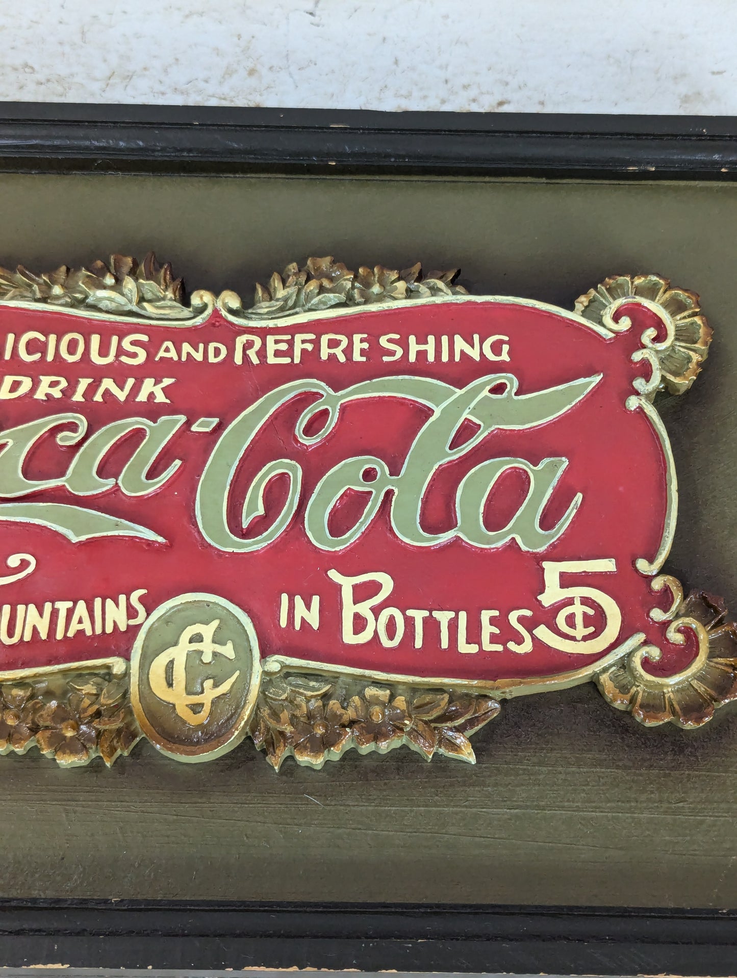 3D Coca Cola Framed Sign