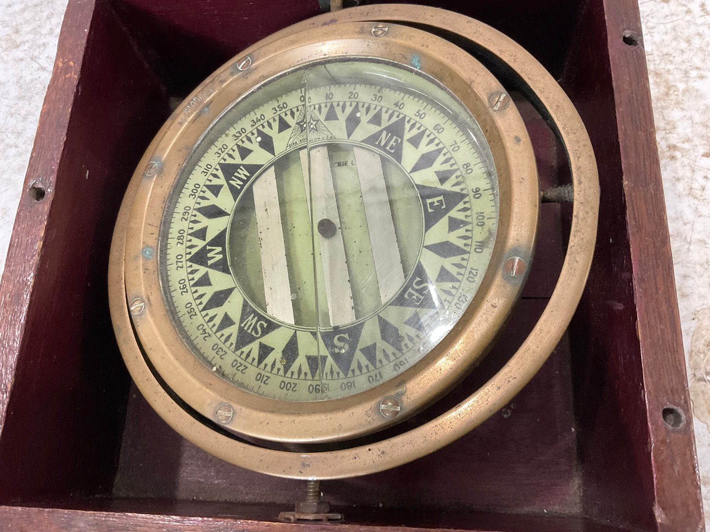 Early 1900’s John Leckie Ltd Nautical Compass