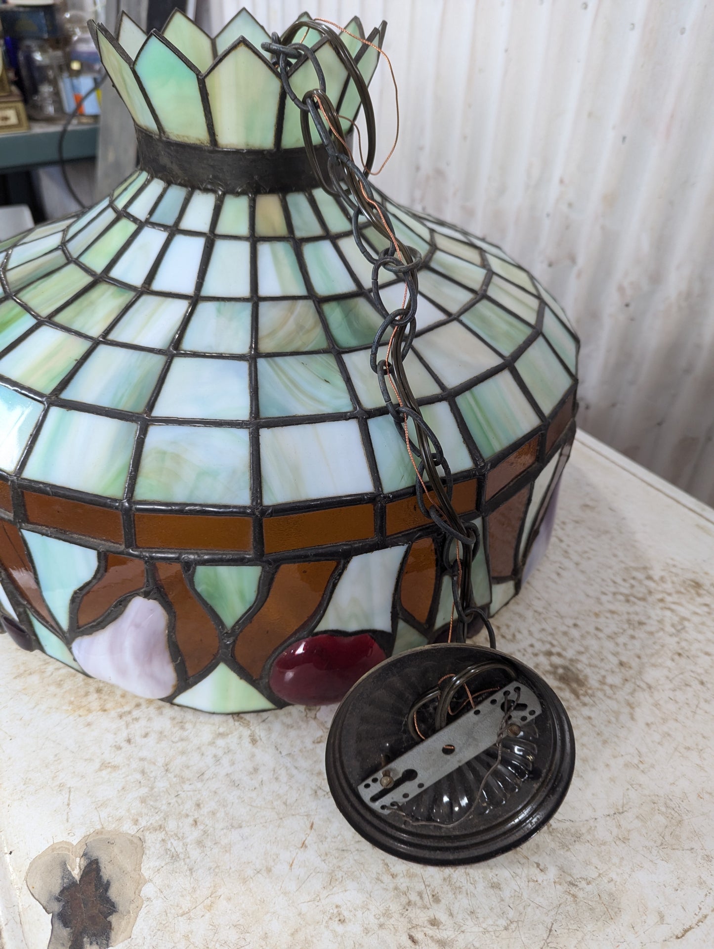 Meyda Tiffany Style Fruit Pendant Light