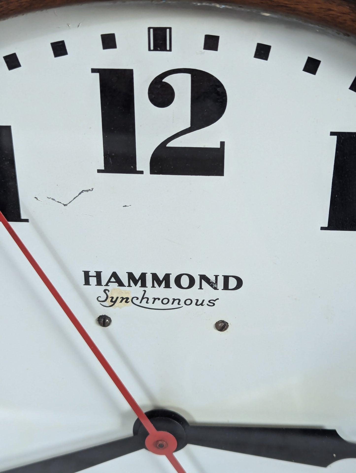 Vintage 1930’s Hammond Electric Wall Clock