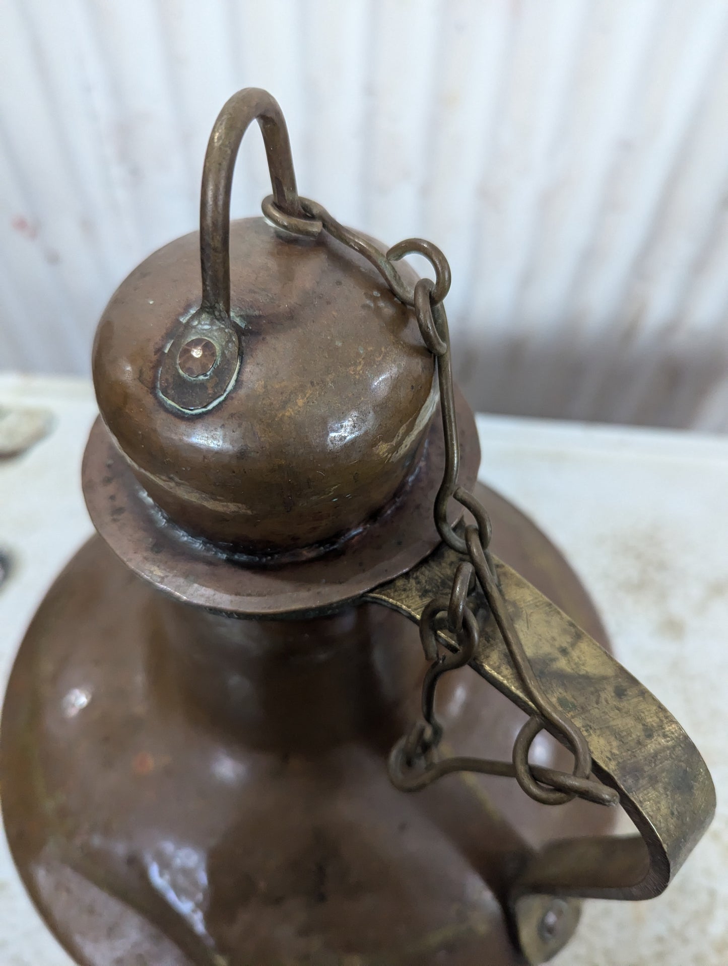 Vintage Portuguese Copper Brass Barracha