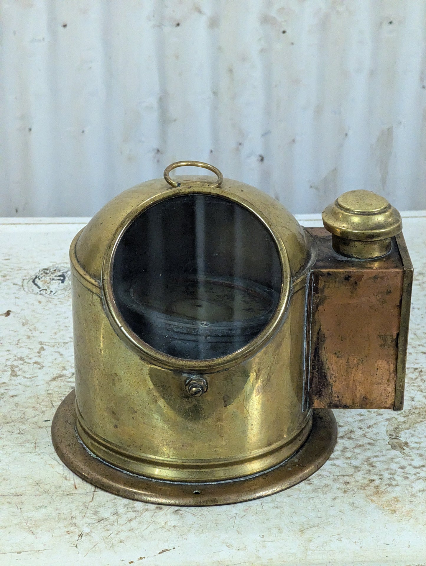Vintage Brass Lifeboat Binnacle