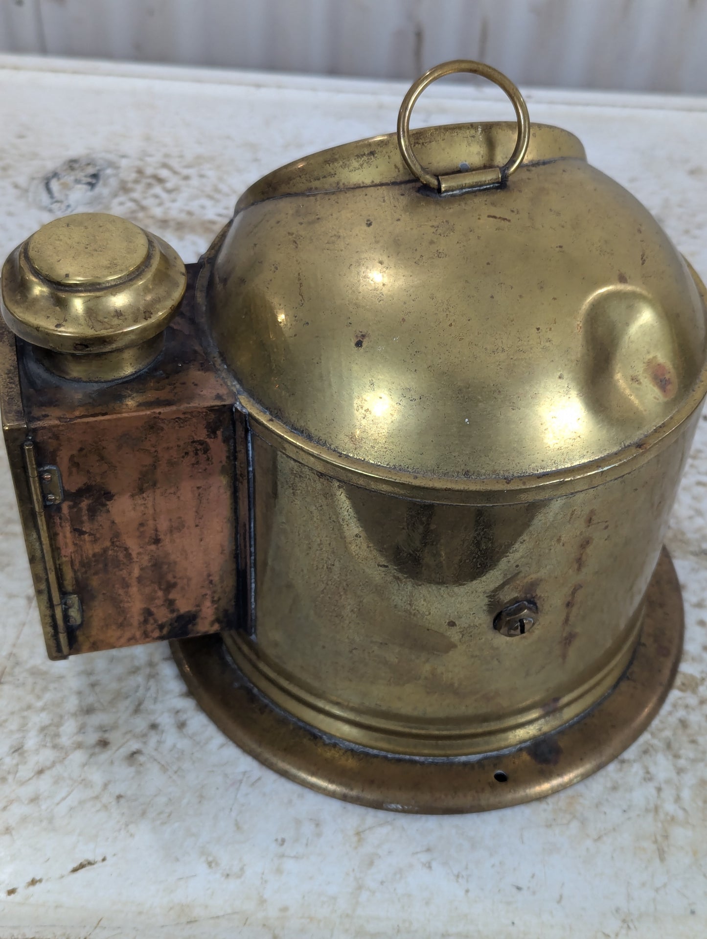 Vintage Brass Lifeboat Binnacle