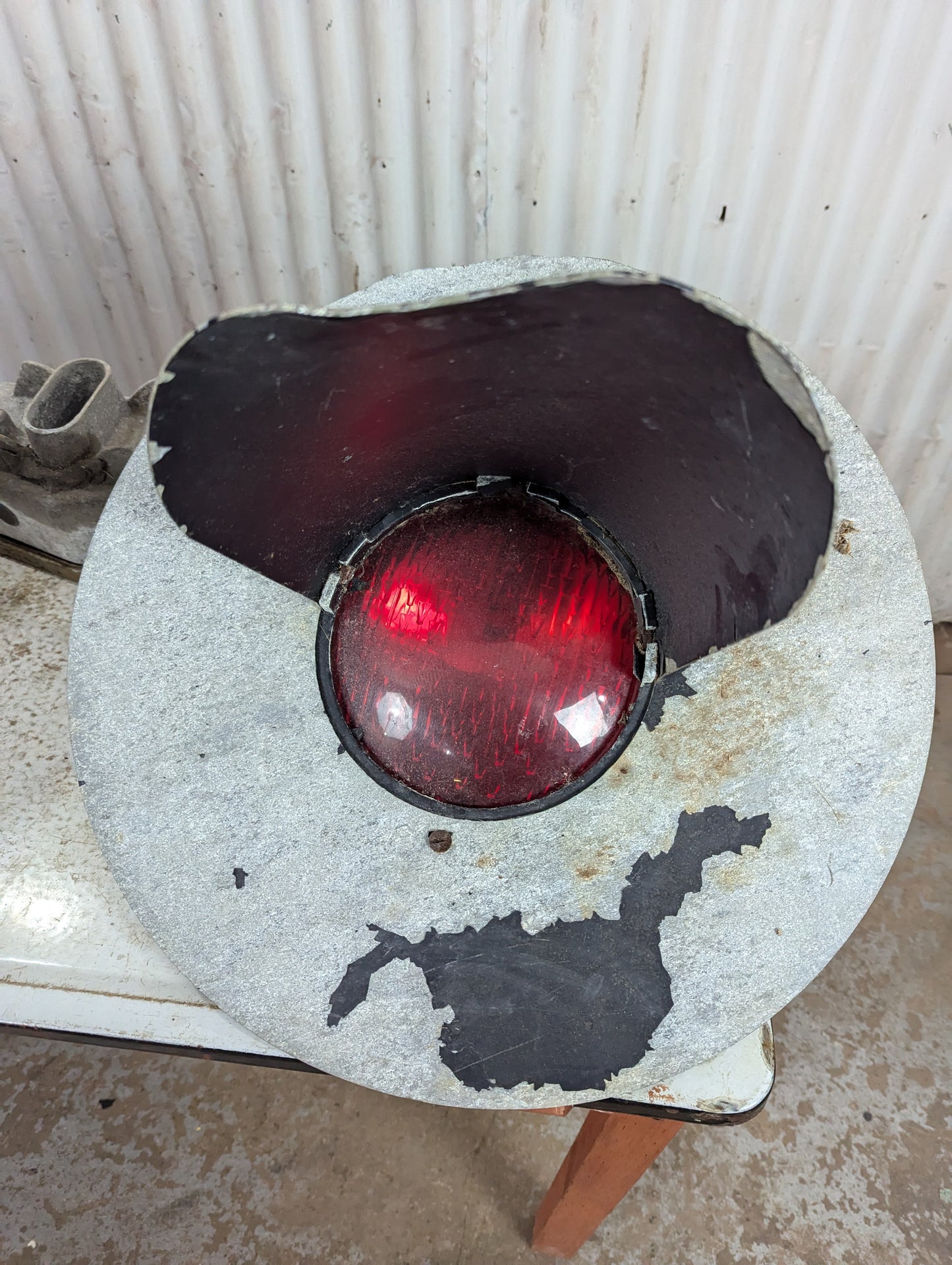 Set of Vintage Railroad Crossing Lights