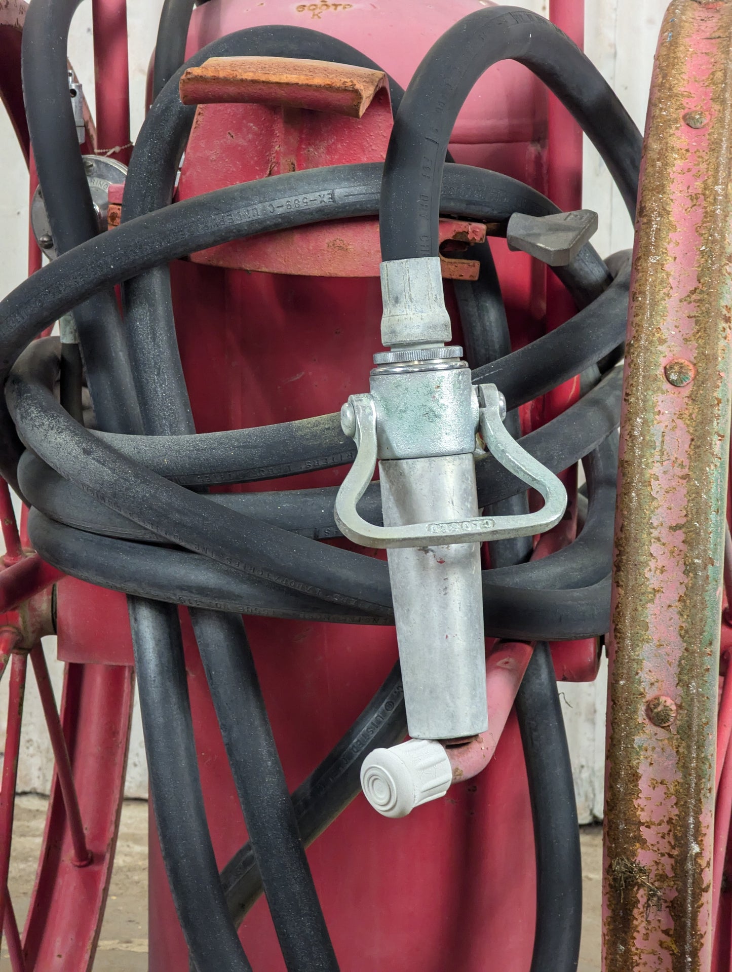 Vintage Ansul Wheel Fire Extinguisher