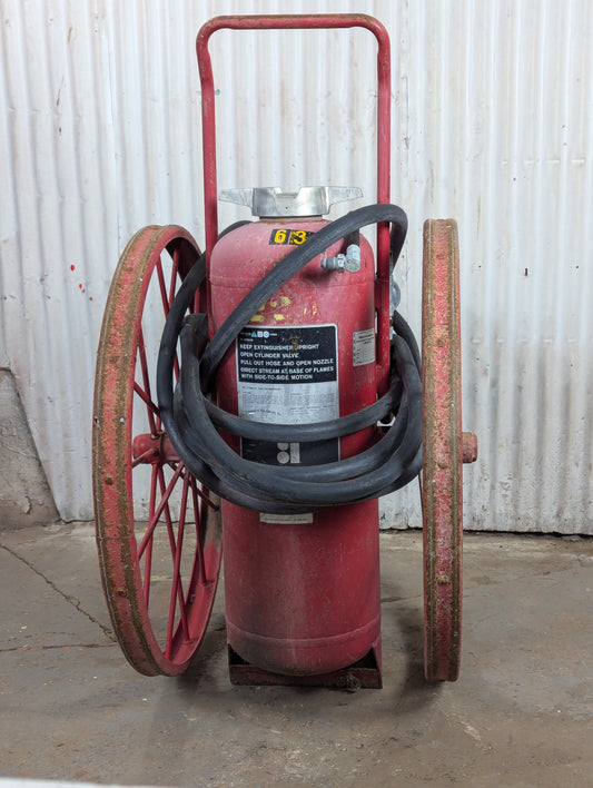 Vintage Ansul Wheel Fire Extinguisher