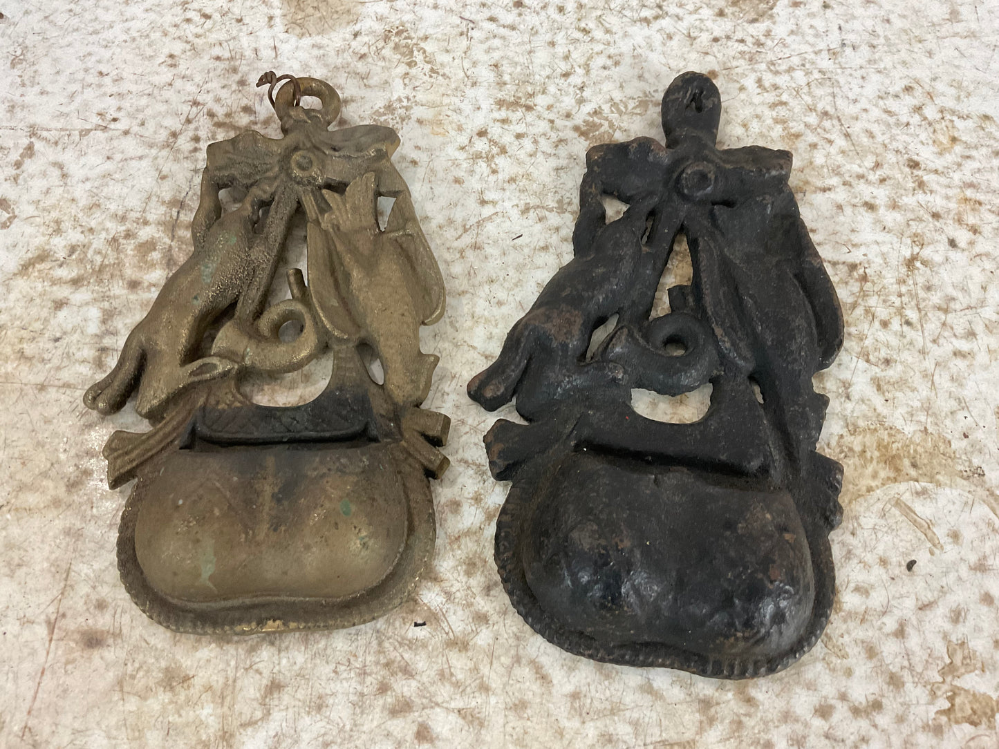 Vintage Hunting Style Match Holders