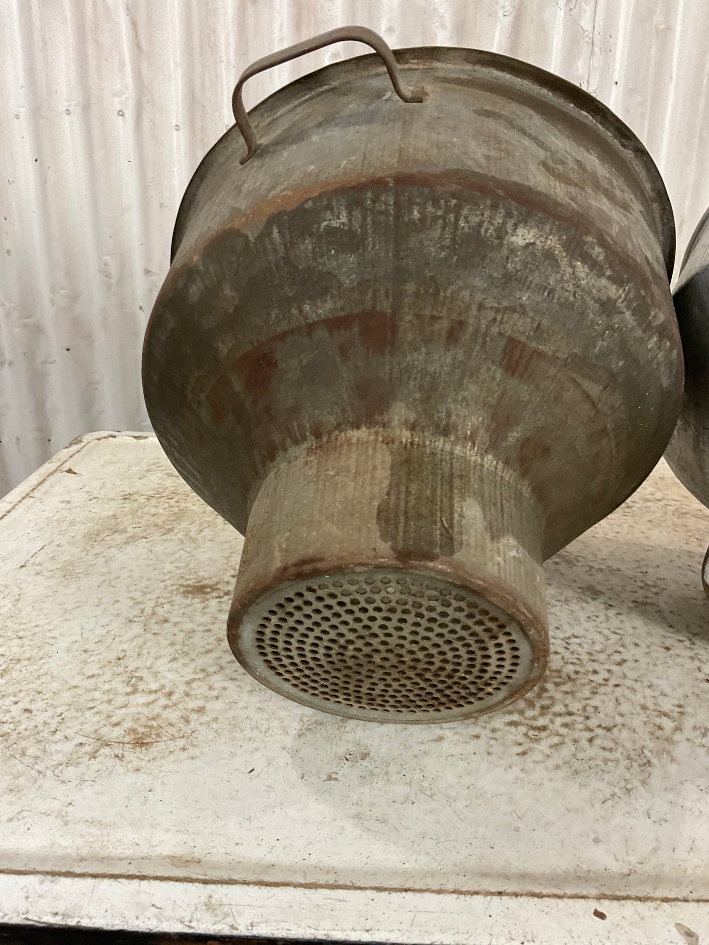 Vintage Galvanized Strainers