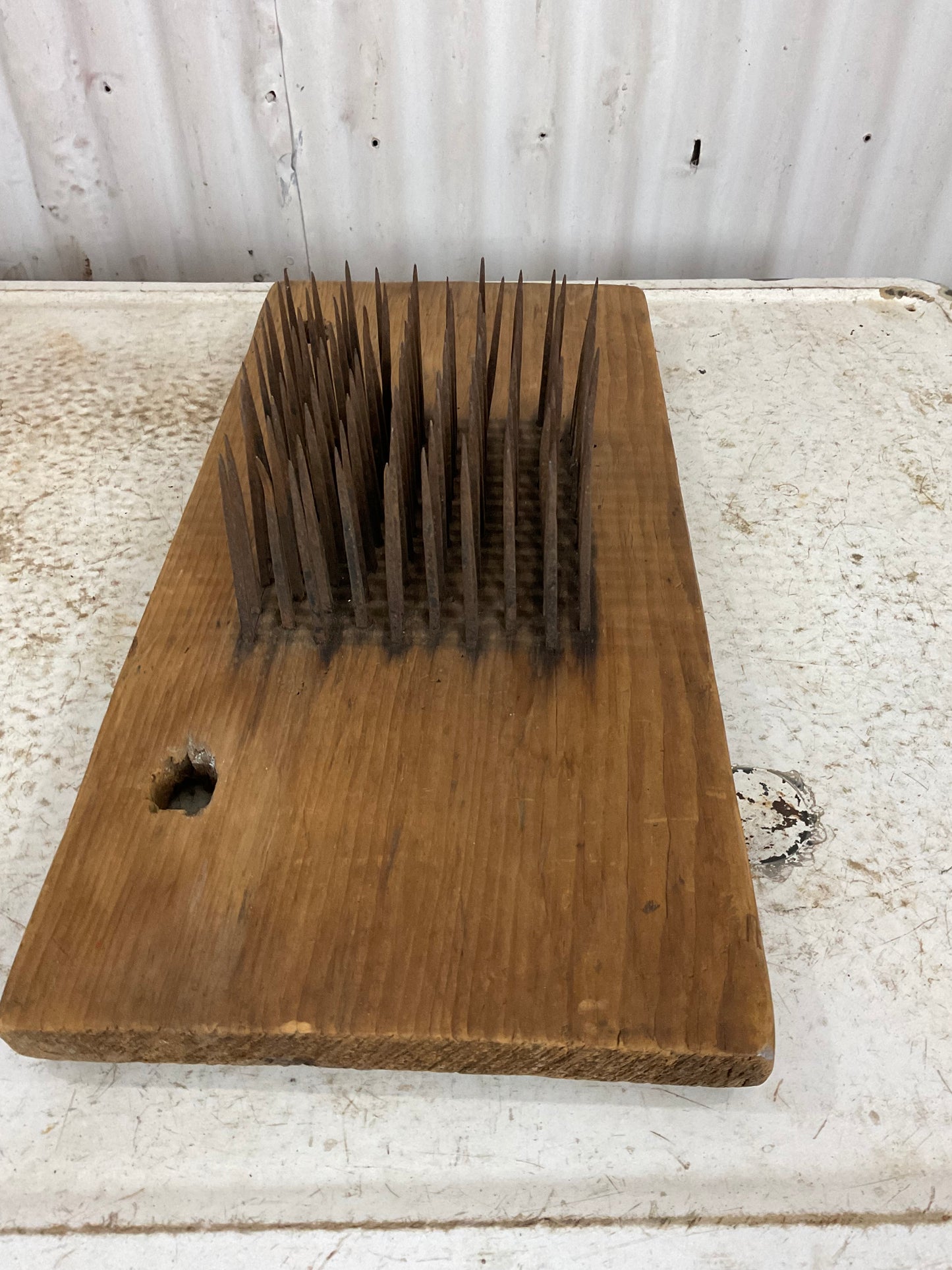 2 Antique Flax Carders