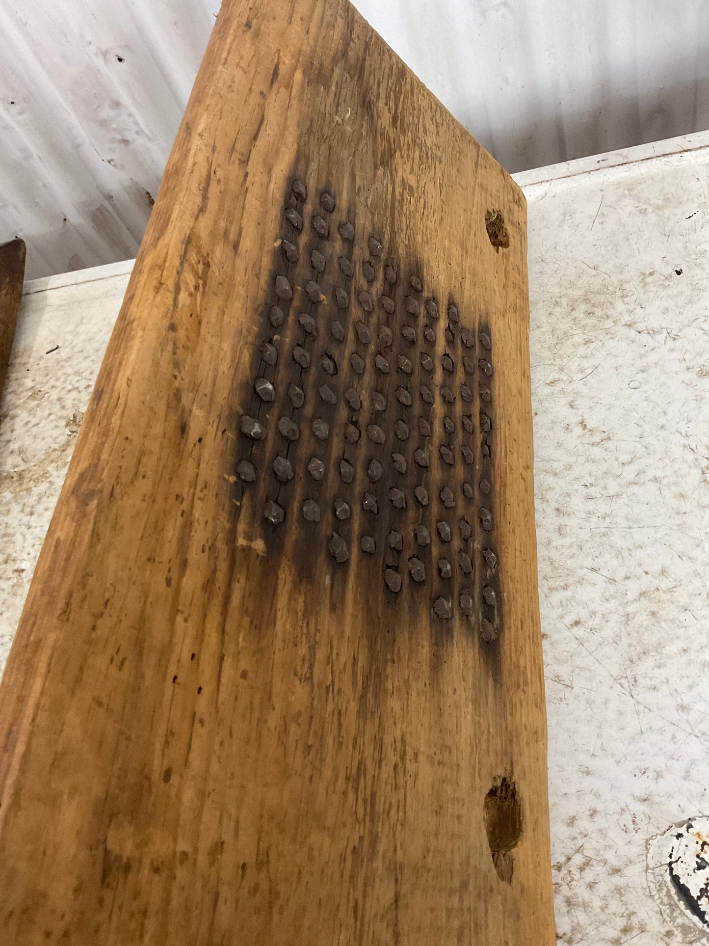 2 Antique Flax Carders