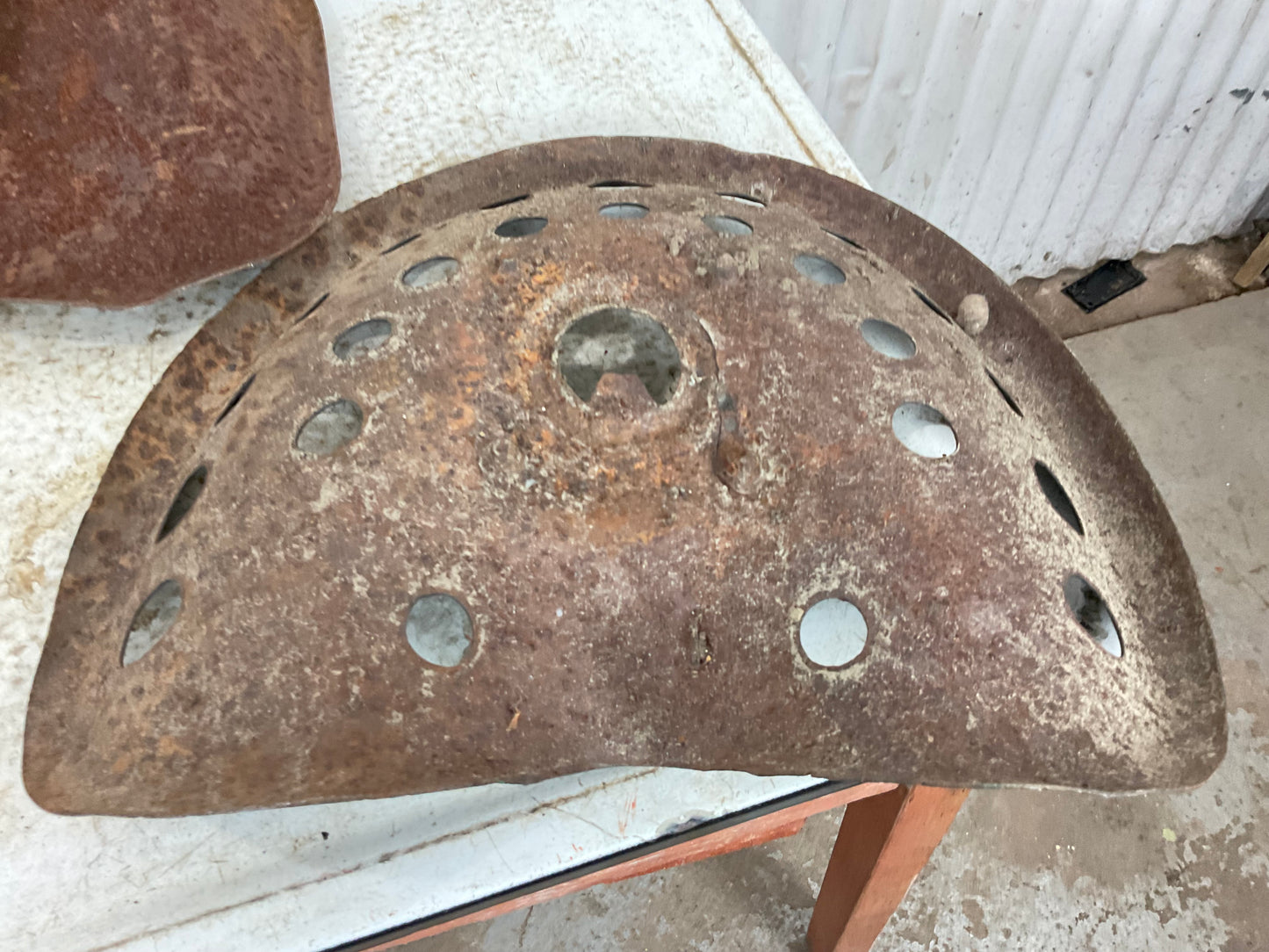 Vintage Metal Tractor Seats