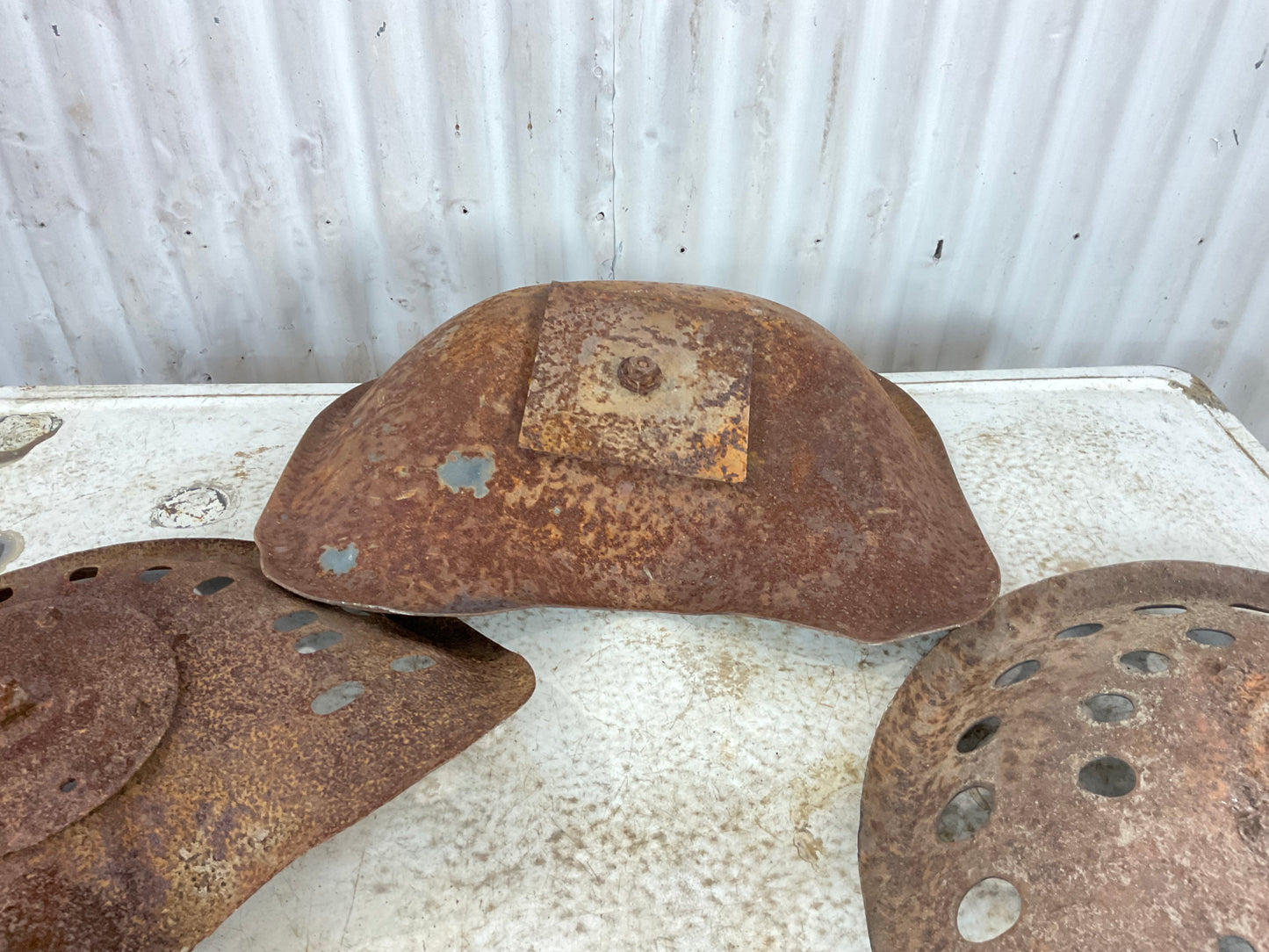 Vintage Metal Tractor Seats