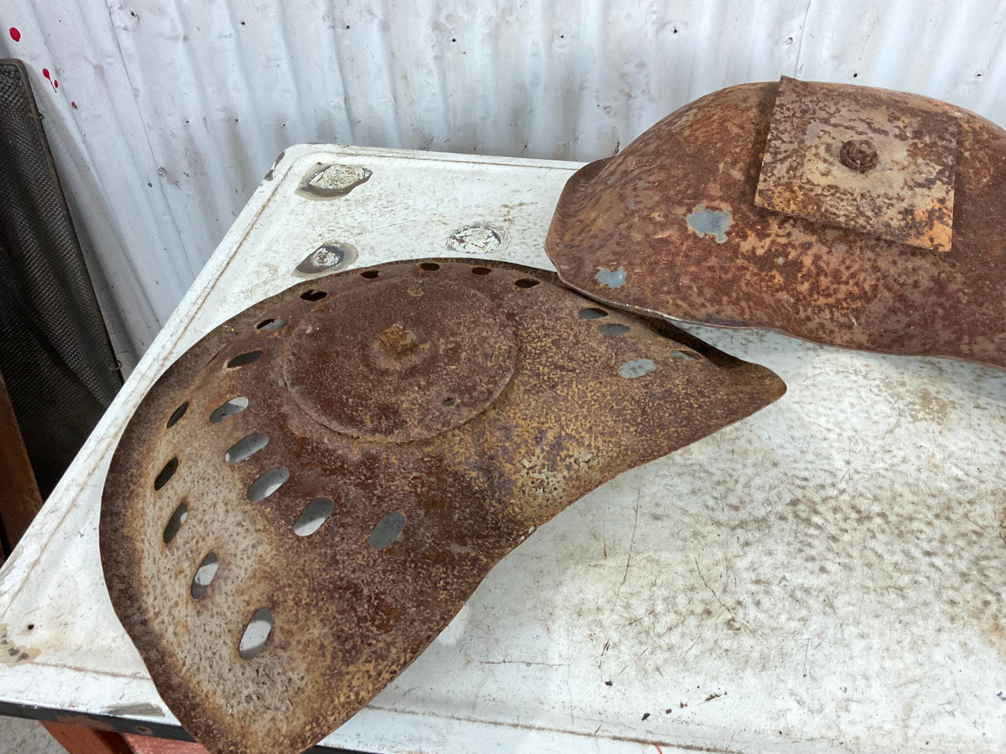 Vintage Metal Tractor Seats