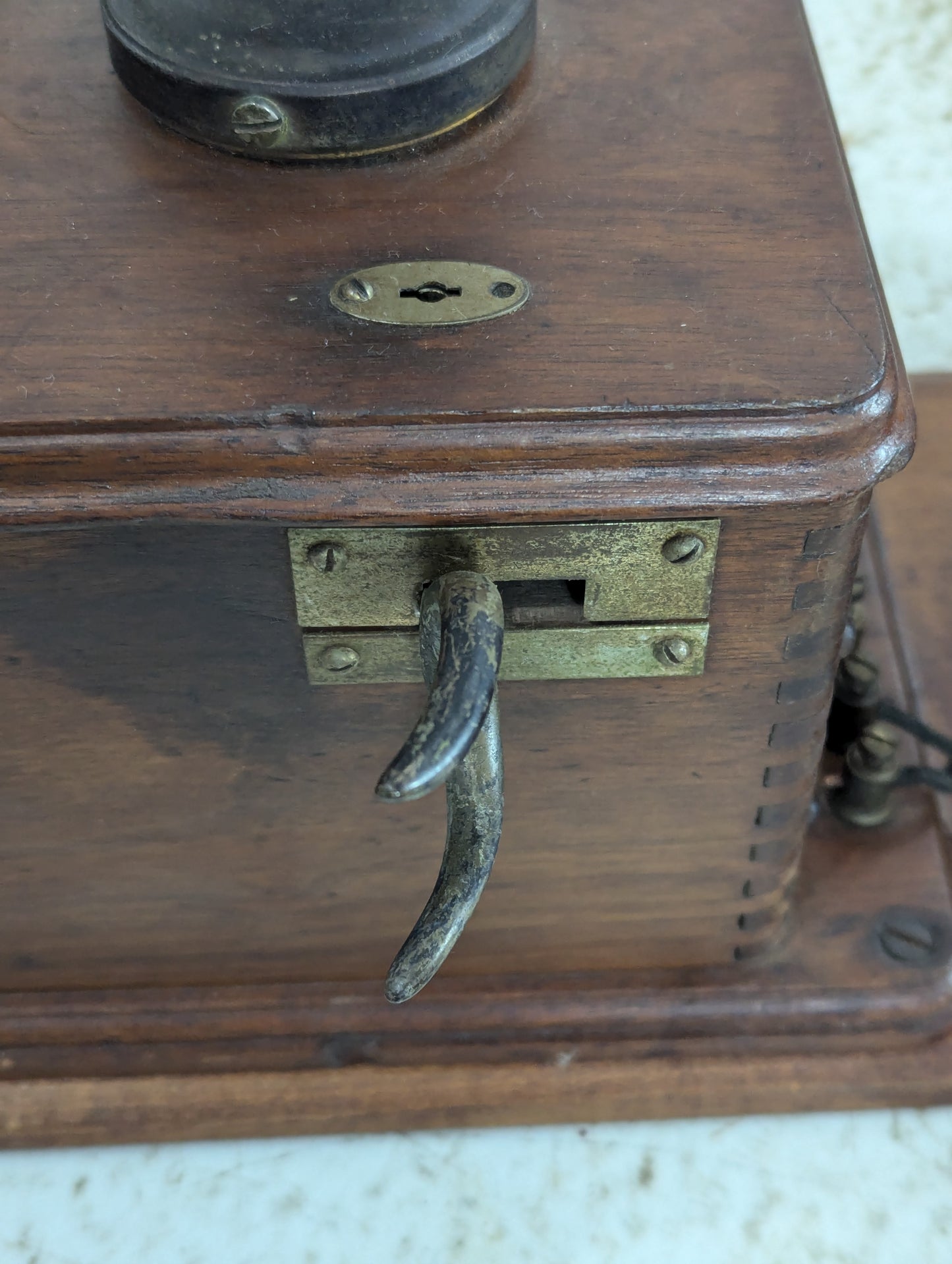 Vintage Wall Mount Hand Crank Telephone