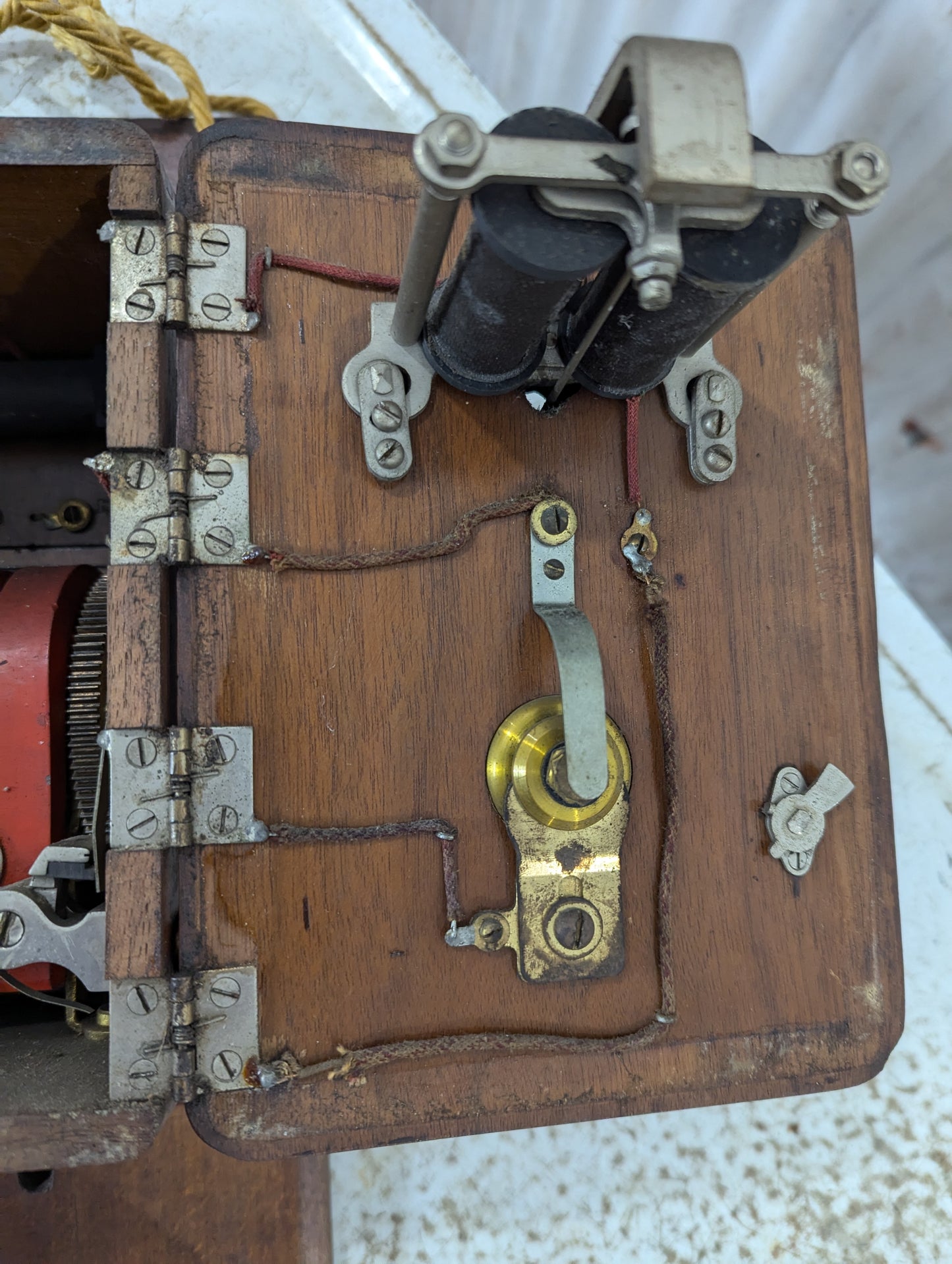 Vintage Wall Mount Hand Crank Telephone