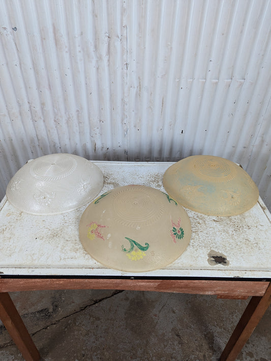 Vintage Glass Domer Light Shades