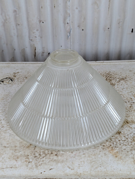 Frosted Ribbed Glass Light Shade