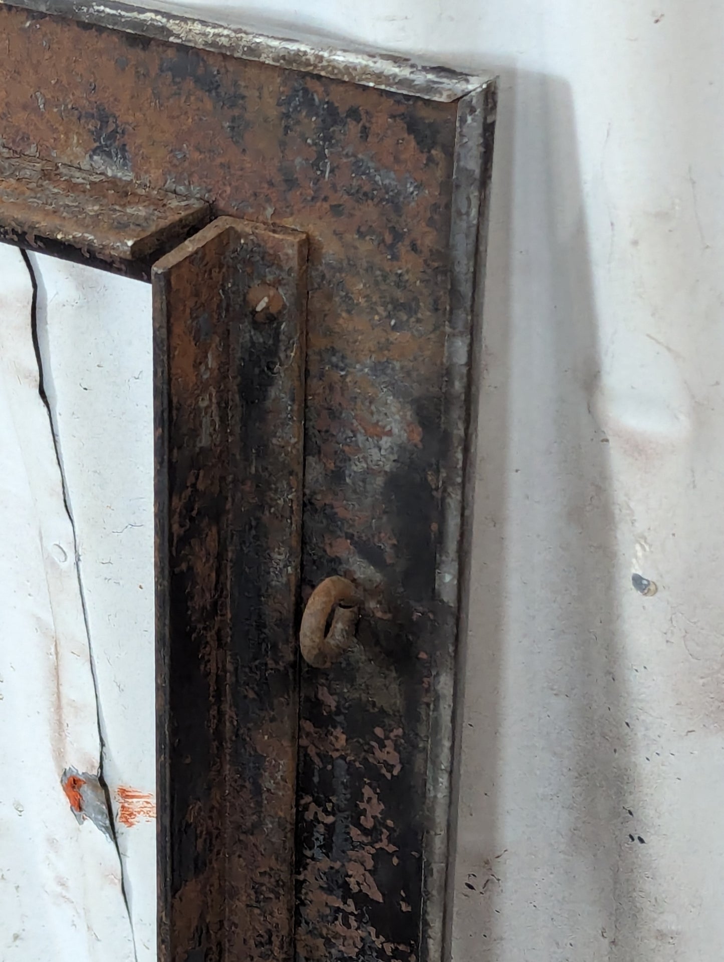 Cast Iron Metal Framed Fireplace Front