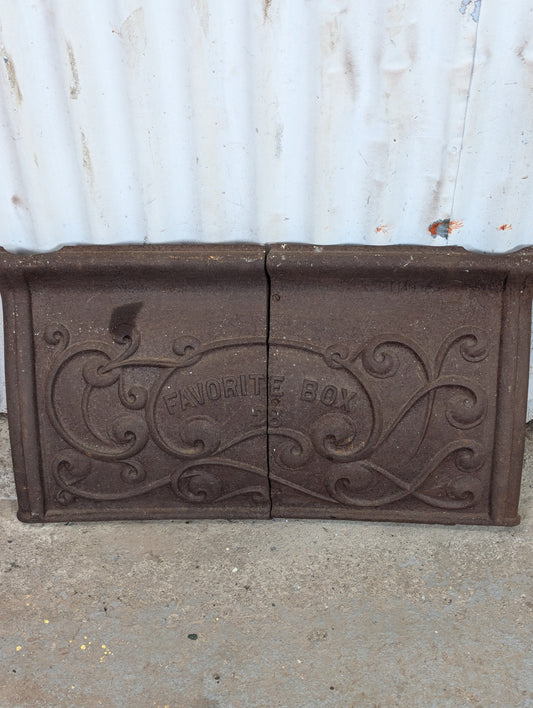 Vintage Cast Iron “Favorite Box 28” Stove Part