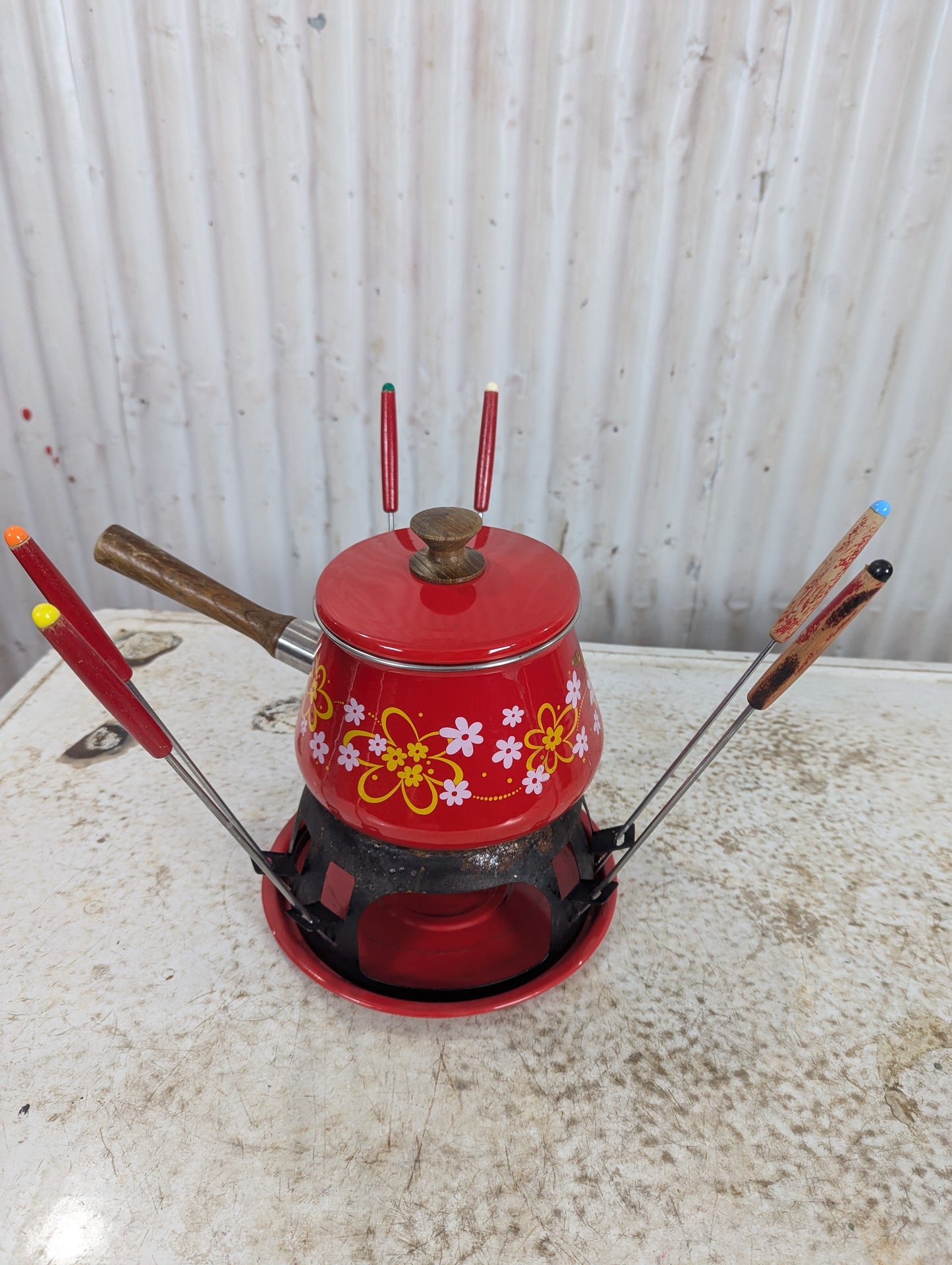 Retro Fondue Set