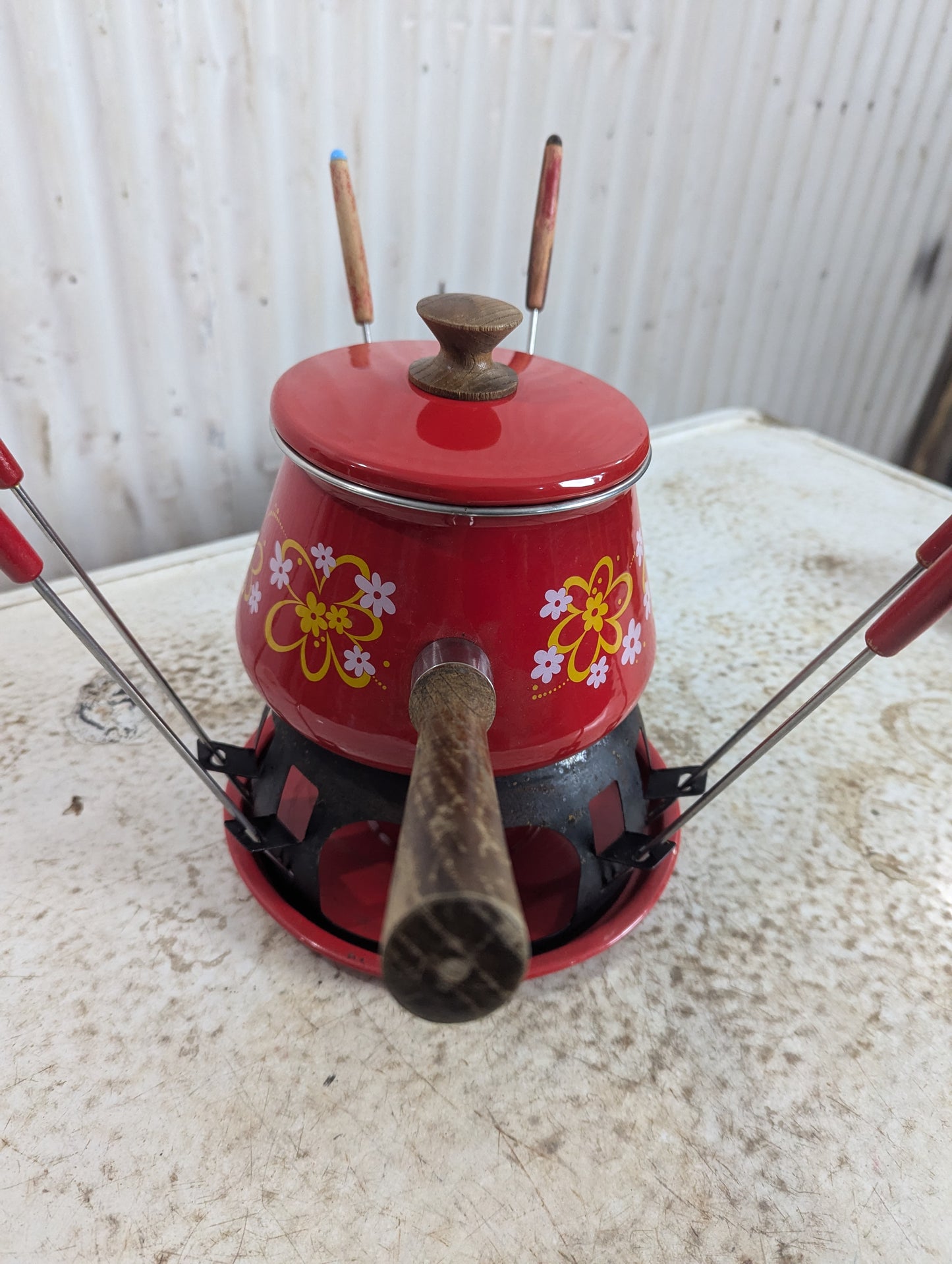 Retro Fondue Set